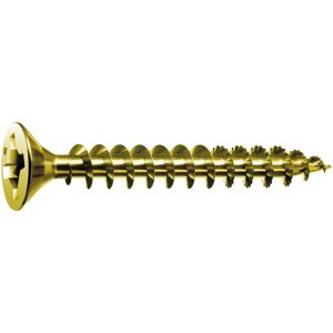 SPAX #10 x 3in. Flat Head Unidrive Yellow Zinc Coated Screw - 1 LB Box SPAX #10 x 3in. Flat Head Unidrive Yellow Zinc Coated Screw - 1 LB Box