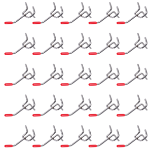 Markenlos 25x Single Pegboard Hooks 50mm Wall Retail Display Shop Peg Fits 25mm Markenlos 25x Single Pegboard Hooks 50mm Wall Retail Display Shop Peg Fits 25mm