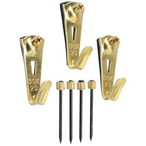 OOK 50615 Brass Padded Hangers & Storage Boxes - Supports 20 Lb OOK 50615 Brass Padded Hangers & Storage Boxes - Supports 20 Lb