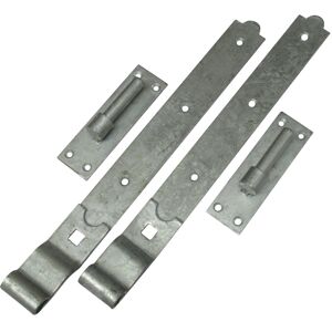 SecureFix Direct (16") Galvanised Hook and Band Gate Hinges Cranked SecureFix Direct (16") Galvanised Hook and Band Gate Hinges Cranked