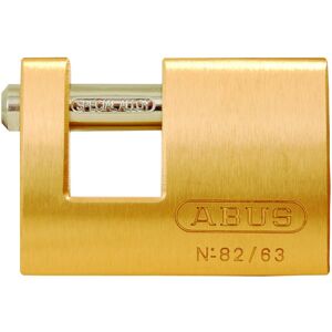 ABUS 82/63 Monoblock Brass Padlock Keyed Different ABUS 82/63 Monoblock Brass Padlock Keyed Different