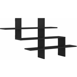 (black oak) vidaXL Wall Shelf Floating Shelf Storage Shelf Smoked Oak Engineered (black oak) vidaXL Wall Shelf Floating Shelf Storage Shelf Smoked Oak Engineered