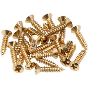 Fender Pickguard/Control Plate Mounting Screws - Gold (set of 24) Fender Pickguard/Control Plate Mounting Screws - Gold (set of 24)