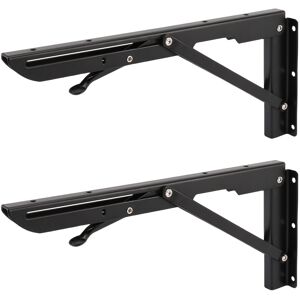 Torribaly 2Pcs 12Inch Folding Shelve Brackets Heavy Duty Metal Shelving Support Bracket Wa Torribaly 2Pcs 12Inch Folding Shelve Brackets Heavy Duty Metal Shelving Support Bracket Wa