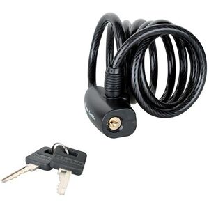Master Lock Black Self Coiling Keyed Cable 1.8m X 8mm Master Lock Black Self Coiling Keyed Cable 1.8m X 8mm