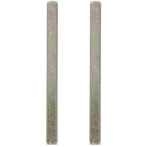 Kricely (As show, One size) 2pcs Old Door Knob 75mm Iron Replacement Straight Knob Spind Kricely (As show, One size) 2pcs Old Door Knob 75mm Iron Replacement Straight Knob Spind