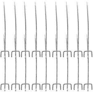 Unbranded 50pcs Shelf Hook Supermarket Shelves Three Foot Hook Hole Board Hook Three Fork Unbranded 50pcs Shelf Hook Supermarket Shelves Three Foot Hook Hole Board Hook Three Fork