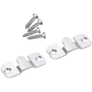 Kricely (As show, One size) 2 PCS Hanging Picture Painting Mirror Hooks Stainless Steel Kricely (As show, One size) 2 PCS Hanging Picture Painting Mirror Hooks Stainless Steel