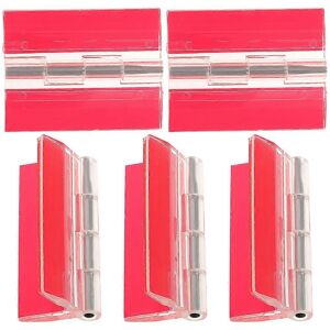 Kricely (As show, One size) 5pcs Self-adhesive Acrylic Hinges Universal Piano Hinges Tra Kricely (As show, One size) 5pcs Self-adhesive Acrylic Hinges Universal Piano Hinges Tra