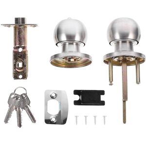 Kricely (As show, One size) 1 set of Household Room Door Lock Stainless Steel Knob Lock Kricely (As show, One size) 1 set of Household Room Door Lock Stainless Steel Knob Lock