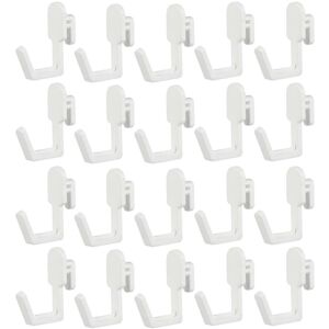 Kricely (As show, One size) 20pcs Peg Board Hook Plastic J Style Display Hook Shelf Hang Kricely (As show, One size) 20pcs Peg Board Hook Plastic J Style Display Hook Shelf Hang