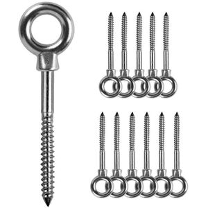 Unbranded 12 PCs Eye Bolts M6 x 60mm eye screw M6 lifting eyes Eye screw 316 stainles Unbranded 12 PCs Eye Bolts M6 x 60mm eye screw M6 lifting eyes Eye screw 316 stainles
