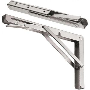 Unbranded 10'' Folding Shelf Brackets Load 220 Lbs, Heavy Duty Stainless Steel DIY Wall Mo Unbranded 10'' Folding Shelf Brackets Load 220 Lbs, Heavy Duty Stainless Steel DIY Wall Mo