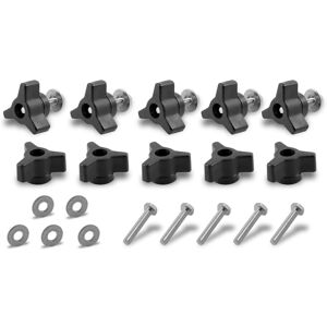 Fulton 1/4 inch x 20 tpi T-Track/T-Slot Through-Hole Knobs Bolts and Washers Acc Fulton 1/4 inch x 20 tpi T-Track/T-Slot Through-Hole Knobs Bolts and Washers Acc