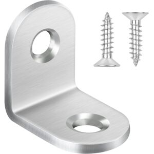 Bolatus 20Pcs Small L Brackets, 20x20x16mm Stainless Steel Angle Brackets with Screws, C Bolatus 20Pcs Small L Brackets, 20x20x16mm Stainless Steel Angle Brackets with Screws, C
