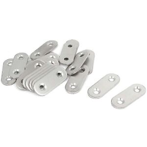 Kikidex (As show, One size) Stainless Steel Flat Bracket Straight Mending Fixing Plates Kikidex (As show, One size) Stainless Steel Flat Bracket Straight Mending Fixing Plates