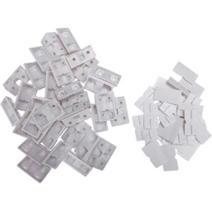 Semoic 30pcs Shelf Cabinet 90 Degree Plastic Corner Braces Angle Brackets White Semoic 30pcs Shelf Cabinet 90 Degree Plastic Corner Braces Angle Brackets White