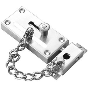 Unbranded (As show, One size) 1 Pcs Stainless Steel Door Chain Security Lock Silver Anti-T Unbranded (As show, One size) 1 Pcs Stainless Steel Door Chain Security Lock Silver Anti-T