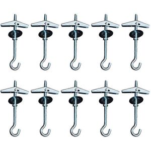 Unbranded (As show, One size) 10 pcsHeavy Duty Ceiling Hooks Swag Hanging Hooks Toggle Bol Unbranded (As show, One size) 10 pcsHeavy Duty Ceiling Hooks Swag Hanging Hooks Toggle Bol