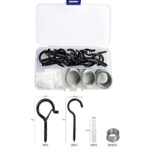 Unbranded (As show, One size) 35 Pcs Ceiling Screw Hook Q Screw Hanging Ceiling Hooks Meta Unbranded (As show, One size) 35 Pcs Ceiling Screw Hook Q Screw Hanging Ceiling Hooks Meta