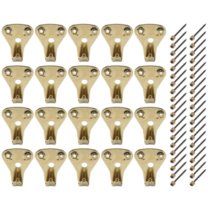 Jehiatek 20 Pack 50 Lbs Picture Frame Hangers Hooks with Nails, Heavy Duty Plaster Wall P Jehiatek 20 Pack 50 Lbs Picture Frame Hangers Hooks with Nails, Heavy Duty Plaster Wall P