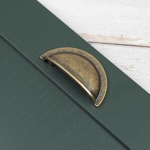Handle & Home (64mm Cup) Antique Brass Traditional Cup Or Knob Cabinet Handle Handle & Home (64mm Cup) Antique Brass Traditional Cup Or Knob Cabinet Handle