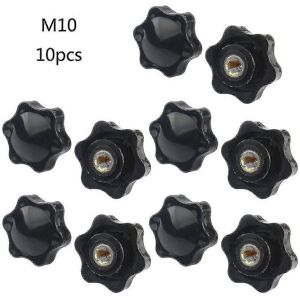 Kikidex (M6, One size) 10 Pcs M5/m6/m8/m10 Female Thread Hex Shaped Head Clamping Screw Kikidex (M6, One size) 10 Pcs M5/m6/m8/m10 Female Thread Hex Shaped Head Clamping Screw