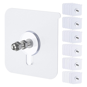 Bez marki 20 Pcs Self Adhesive Picture Hooks, 26.5 Lbs Load Heavy Duty Bez marki 20 Pcs Self Adhesive Picture Hooks, 26.5 Lbs Load Heavy Duty