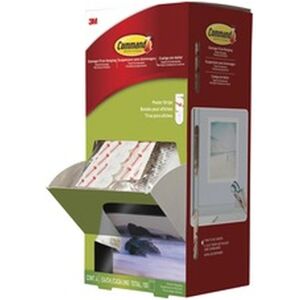 3M Command Poster Strips Removable Holds Up to 1 Lb Per Pair 0.63 X 1.75 White 3M Command Poster Strips Removable Holds Up to 1 Lb Per Pair 0.63 X 1.75 White