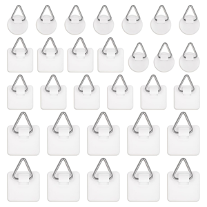 Saudism 30 Pack Adhesive Picture Hanger Hanging Hooks Without Nails Wall Hangers Sticky Saudism 30 Pack Adhesive Picture Hanger Hanging Hooks Without Nails Wall Hangers Sticky