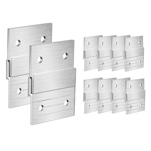 Saudism 10Pair Cleat Hanger Heavy Duty Metal Photo Rack Art Frame Wall Hardware Z-Barfor Saudism 10Pair Cleat Hanger Heavy Duty Metal Photo Rack Art Frame Wall Hardware Z-Barfor