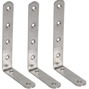 Unbranded 3X 125x75mm L Shape Stainless Steel Shelf Corner Brace Angle Bracket Unbranded 3X 125x75mm L Shape Stainless Steel Shelf Corner Brace Angle Bracket