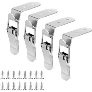 merkloos 4Pcs 90 Degree Hook Lock Bolt Spring Loaded Draw Toggle Latch merkloos 4Pcs 90 Degree Hook Lock Bolt Spring Loaded Draw Toggle Latch