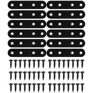 Unbranded For 12 Pcs Straight Brackets Stainless Steel Brace Flat Metal Brackets Mending R Unbranded For 12 Pcs Straight Brackets Stainless Steel Brace Flat Metal Brackets Mending R