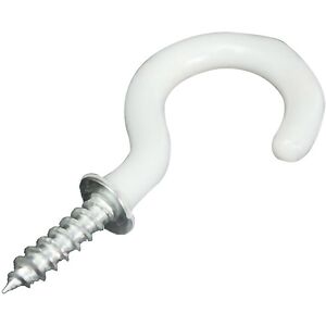 Unbranded For 20x Pvc Coated Stainless Steel Screw In Cup Hooks Ring Plant Jewelry Hanger Unbranded For 20x Pvc Coated Stainless Steel Screw In Cup Hooks Ring Plant Jewelry Hanger