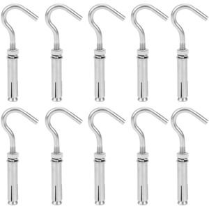 Unbranded 10Pcs Expansion Screw Hook 304 Stainless Steel Unbranded 10Pcs Expansion Screw Hook 304 Stainless Steel