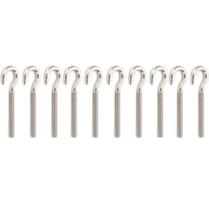 Unbranded 10Pcs Eye Screw 304 Stainless Steel Open Bolt Hook Unbranded 10Pcs Eye Screw 304 Stainless Steel Open Bolt Hook