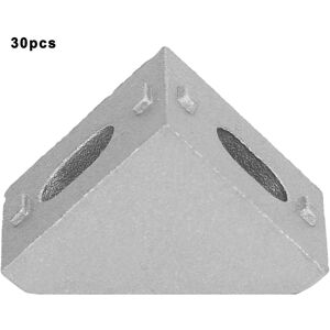 Unbranded 30Pcs Aluminum Corner Bracket 2 Holes Right Angle Unbranded 30Pcs Aluminum Corner Bracket 2 Holes Right Angle