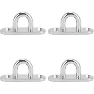 Unbranded 4Pcs Oval Hooks Eyelet 304 Stainless Steel 5mm Unbranded 4Pcs Oval Hooks Eyelet 304 Stainless Steel 5mm