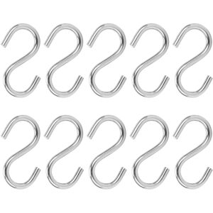 Unbranded 10Pcs S Hooks Portable 304 Stainless Steel Metal Unbranded 10Pcs S Hooks Portable 304 Stainless Steel Metal