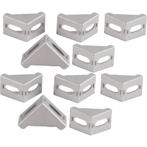 Unbranded 10pcs Aluminum Alloy L Shape Corner Bracket Right Unbranded 10pcs Aluminum Alloy L Shape Corner Bracket Right
