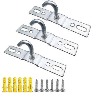 Unbranded Pack 95mm Ceiling Hooks, Ceiling Light Base Plate, Chandelier Hook, Screw Mount, Unbranded Pack 95mm Ceiling Hooks, Ceiling Light Base Plate, Chandelier Hook, Screw Mount,
