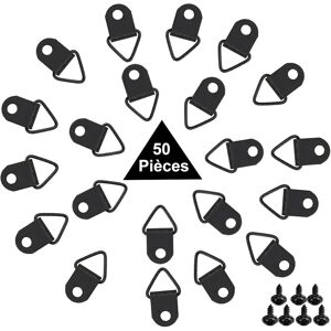Unbranded Pack of 50 D-rings picture frame hook frames, D-rings picture frame hook screws Unbranded Pack of 50 D-rings picture frame hook frames, D-rings picture frame hook screws