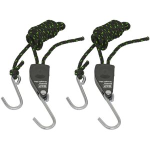 Sealey VS0114 Parts Hanger/Tie Down Ratchet with S-Shaped Hooks 2m - Pack of 2 Sealey VS0114 Parts Hanger/Tie Down Ratchet with S-Shaped Hooks 2m - Pack of 2