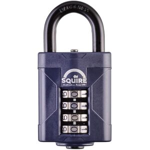 Squire Heavy Duty Padlock (CP50) - Toughest Steel Shackle - 4 Wheel Combination Squire Heavy Duty Padlock (CP50) - Toughest Steel Shackle - 4 Wheel Combination