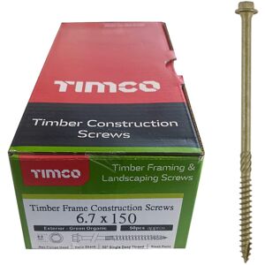 TIMCO 150IN Index Hex Head Timber Screw 6.7x150 - Organic Green (Box of 50) TIMCO 150IN Index Hex Head Timber Screw 6.7x150 - Organic Green (Box of 50)