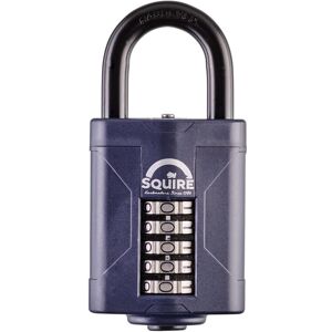 Squire Heavy Duty Padlock (CP60) - Toughest Steel Shackle - 5 Wheel Combination Squire Heavy Duty Padlock (CP60) - Toughest Steel Shackle - 5 Wheel Combination