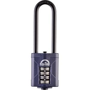 Squire Combination Padlock (CP40/2.5) - Extra Long Steel Shackle - 4 Wheel Combi Squire Combination Padlock (CP40/2.5) - Extra Long Steel Shackle - 4 Wheel Combi