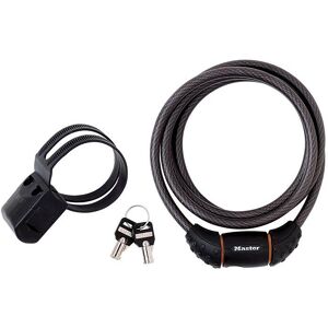 Master Lock Black Braided Steel Keyed Cable 1.8m X 10mm Master Lock Black Braided Steel Keyed Cable 1.8m X 10mm