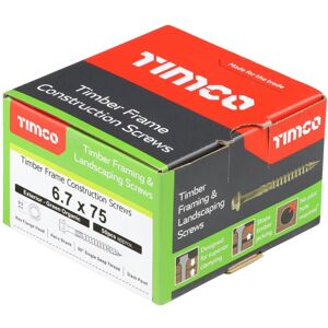 TIMCO Timber Screw ? Hex Head ? Exterior Green ? 6.7 x 75 - Box of 50 TIMCO Timber Screw ? Hex Head ? Exterior Green ? 6.7 x 75 - Box of 50